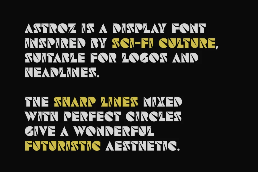 Astroz Font preview 7
