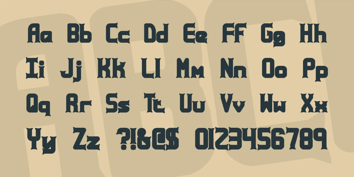 Ataxia Font Family preview 2