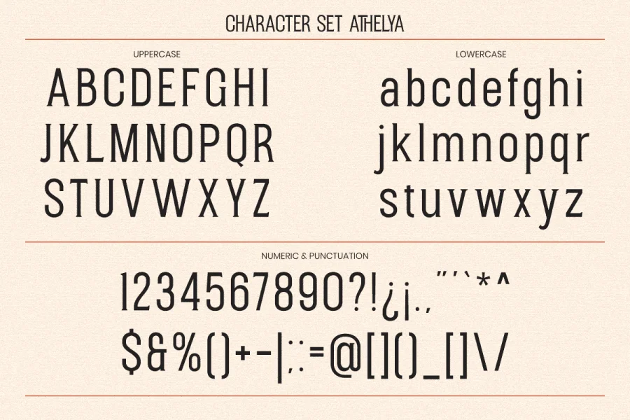 Athelya Demo Font preview 9