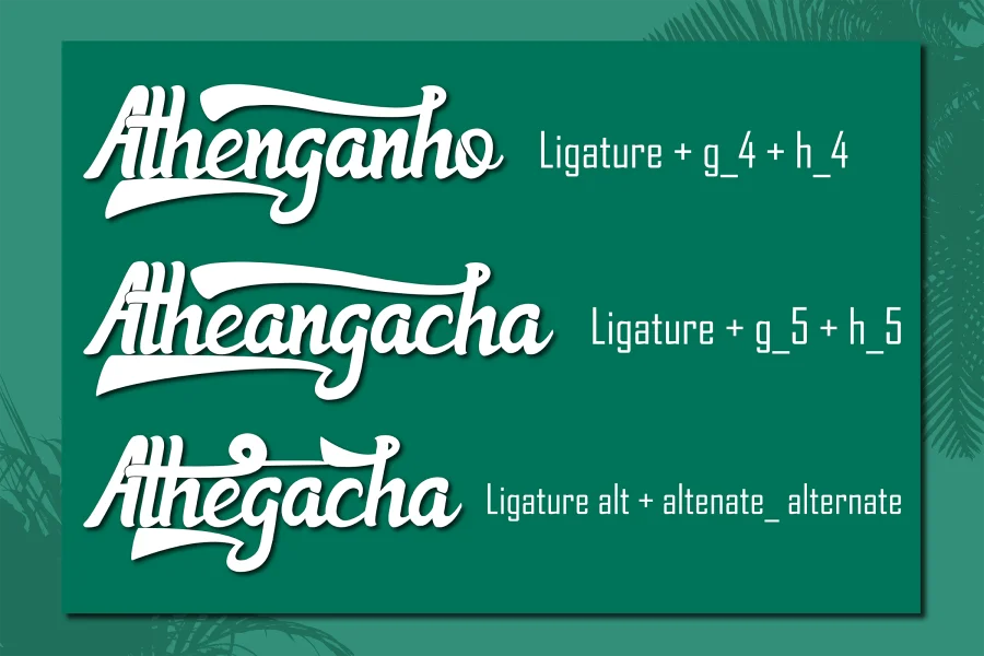 Athena Font preview 5