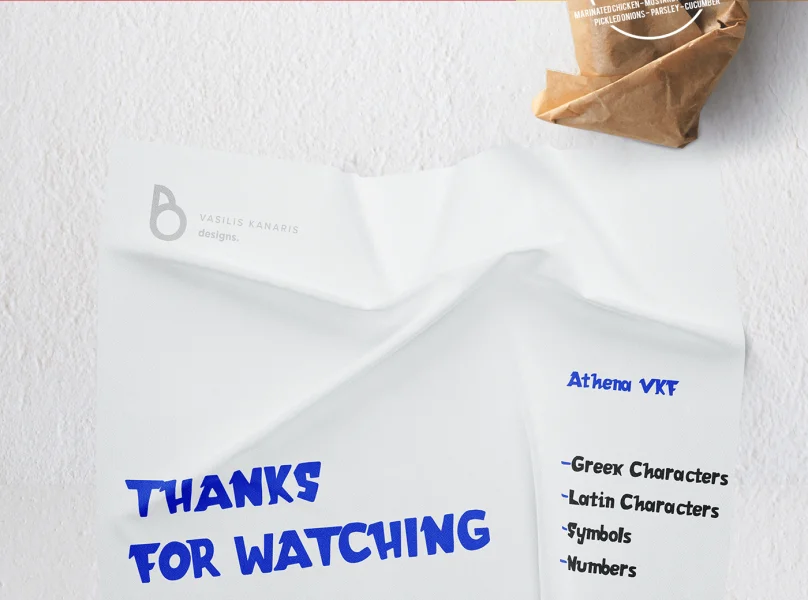 Athena VKF Font preview 16