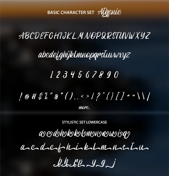 Athenic Font preview 6