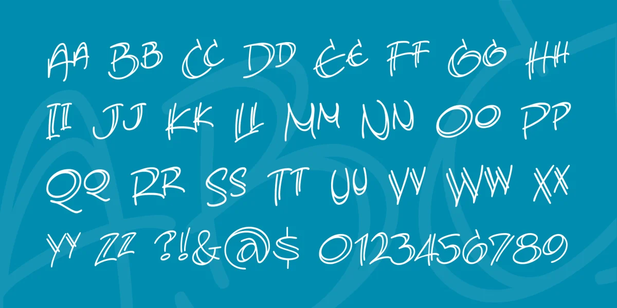 Atland Sketches BB Font Family preview 3