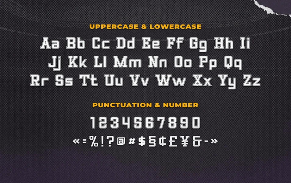 Atlanta College Font preview 3