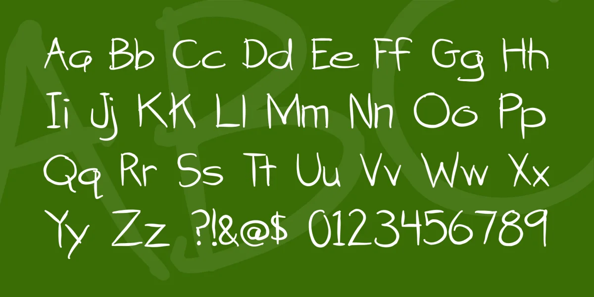 attack of the cucumbers Font preview 4