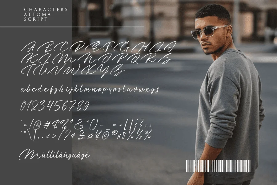 Attoma Font preview 7