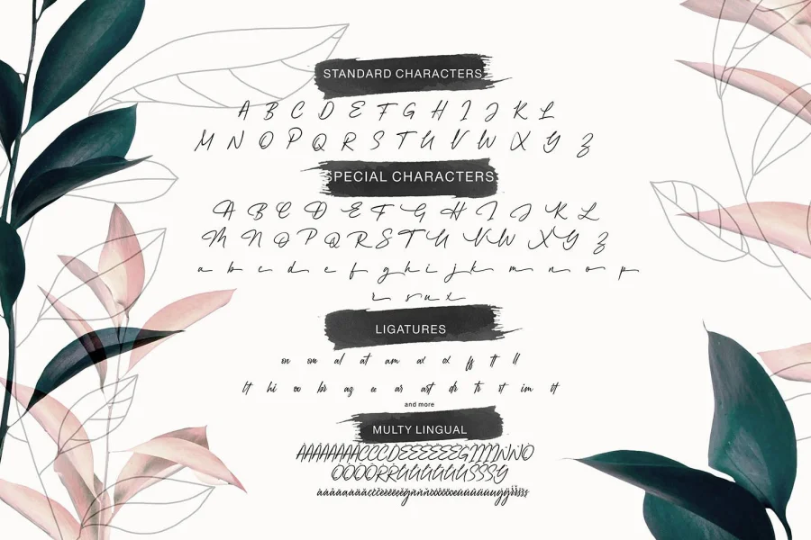 Augustinne demo Font preview 6