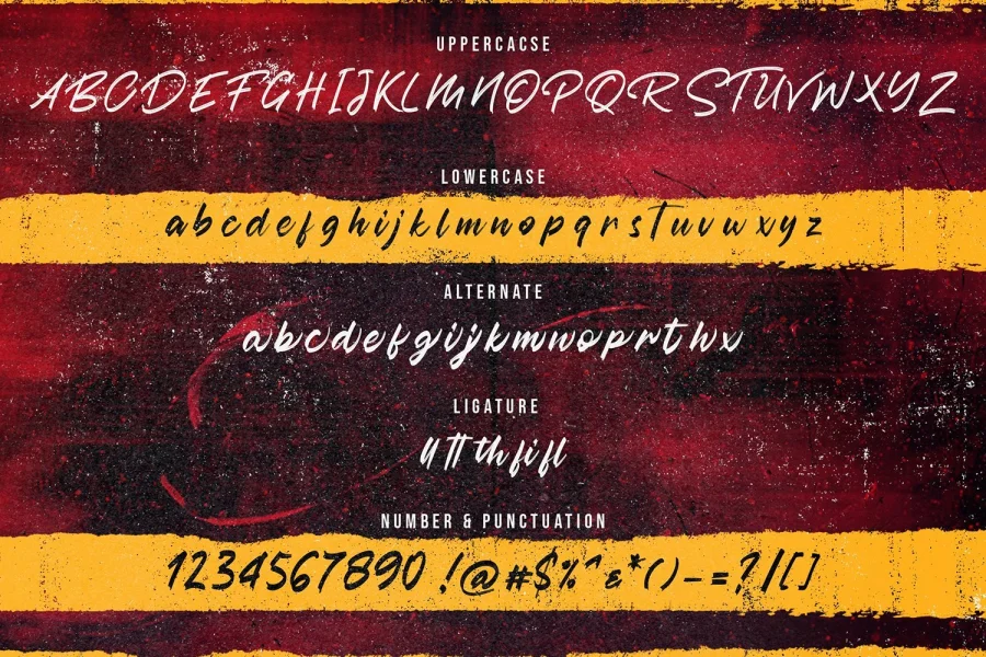 Austhind Font preview 13