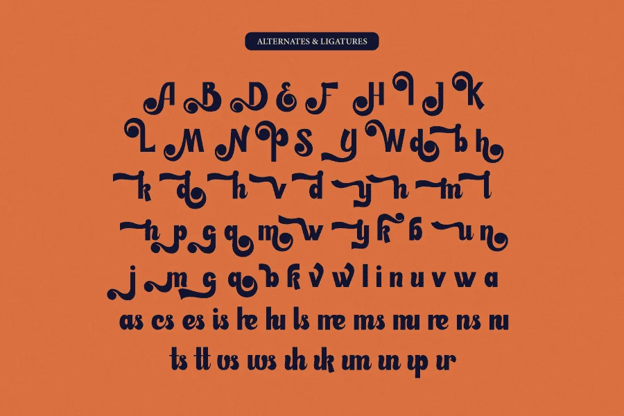 Austin Shocks Font preview 6