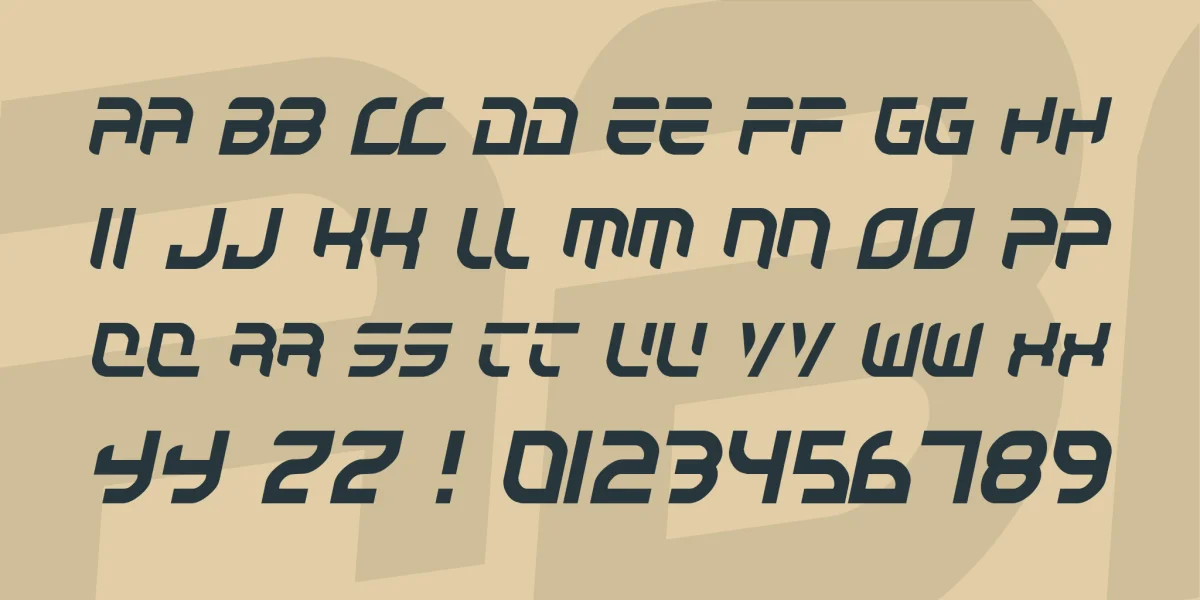 Autobahn Font preview 2