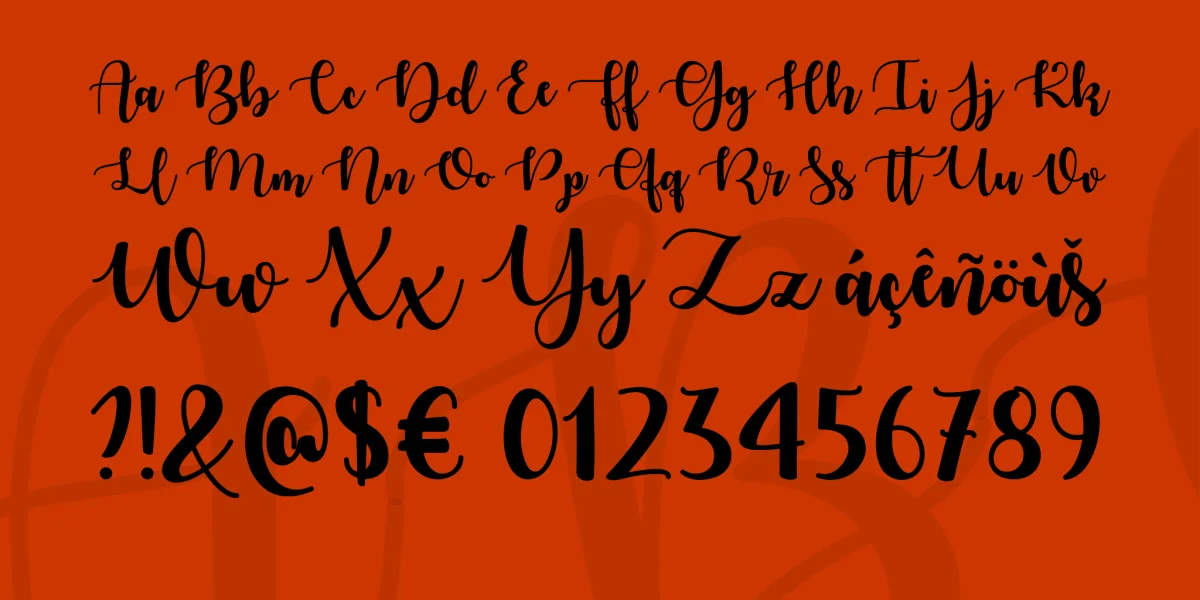 Autumn in November Font preview 4