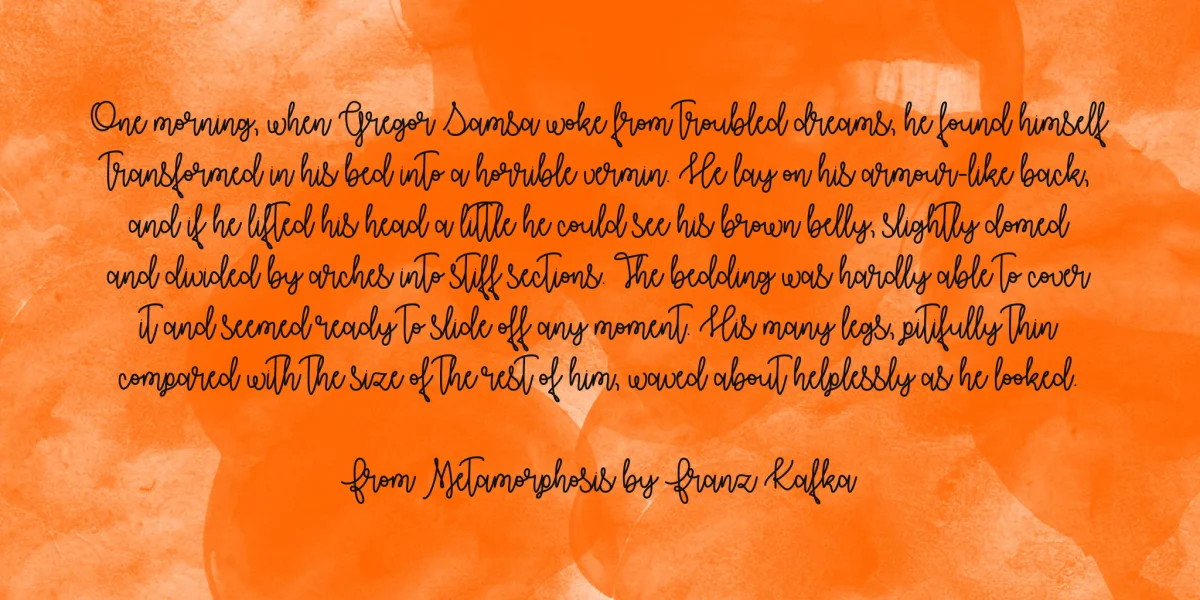 Autumn Moon Font preview 3