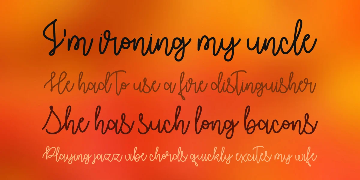 Autumn Moon Font preview 4