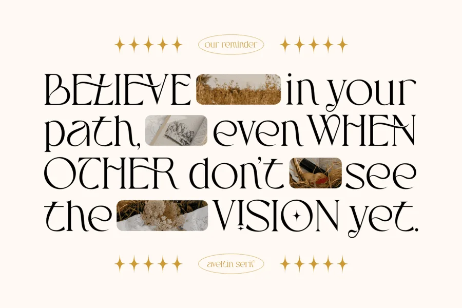 Aveltin Font preview 4