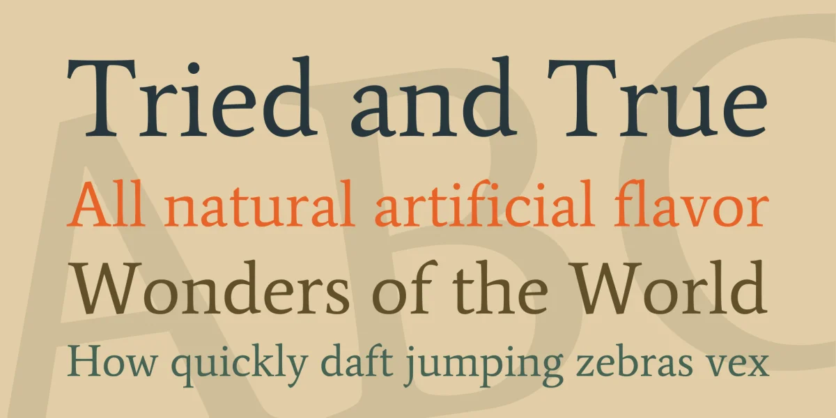 Average Font preview 3
