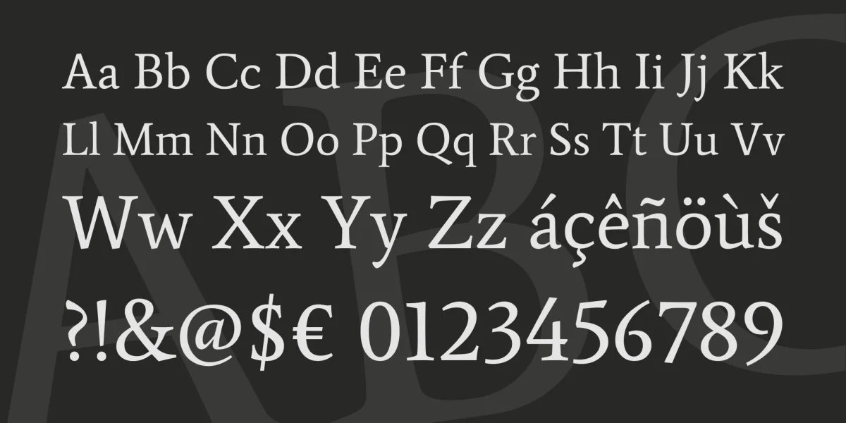 Average Font preview 5