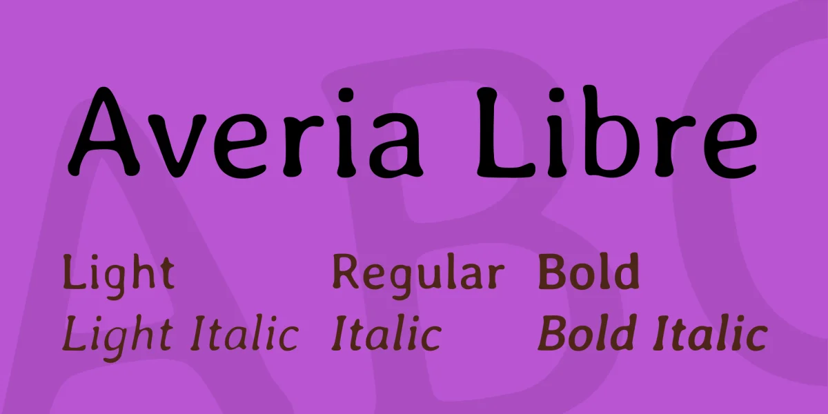 Averia Libre Font Family