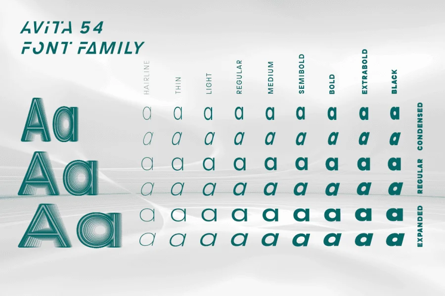 Avita Font Family preview 3