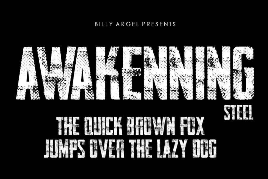 AWAKENNING STEEL Personal Use Font