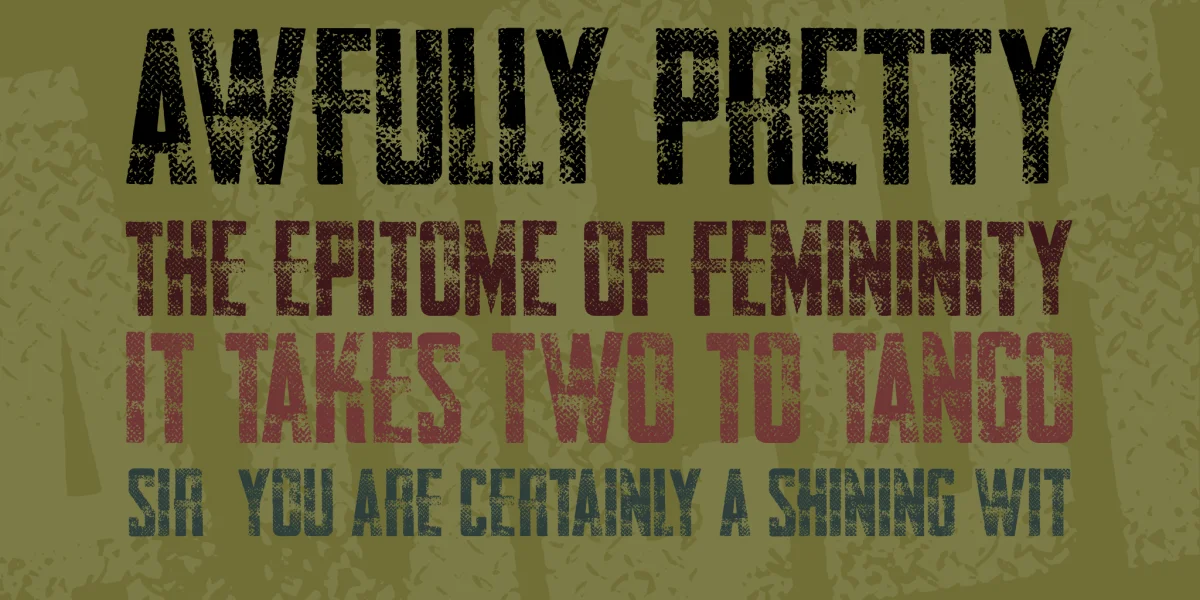 AWAKENNING STEEL Personal Use Font preview 2