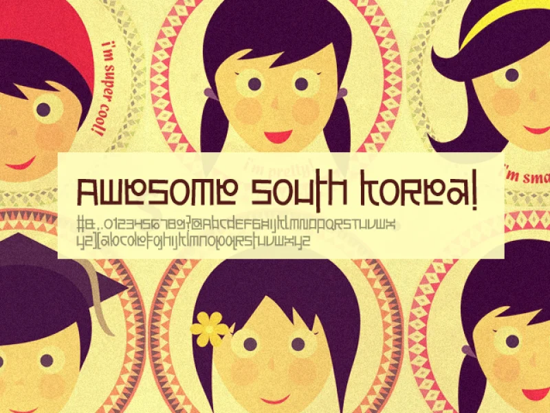 Awesome South Korea Font