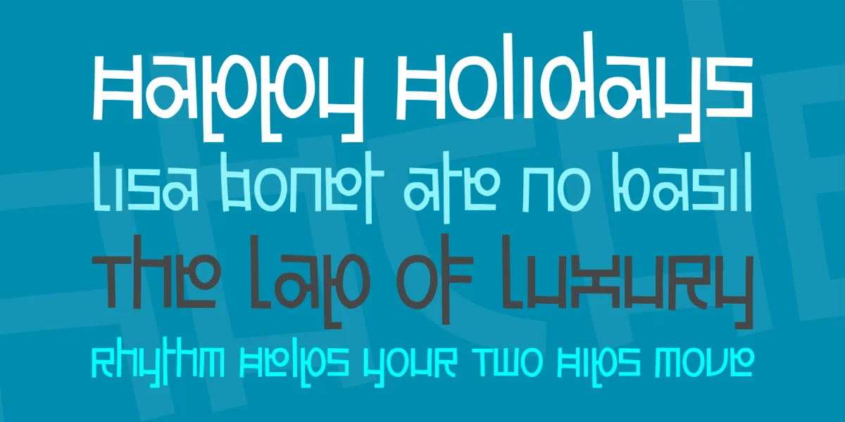 Awesome South Korea Font preview 2