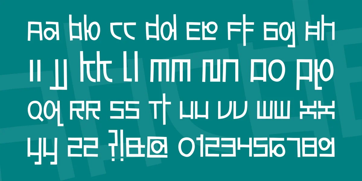 Awesome South Korea Font preview 3