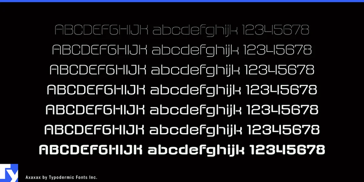 Axaxax Font preview 6
