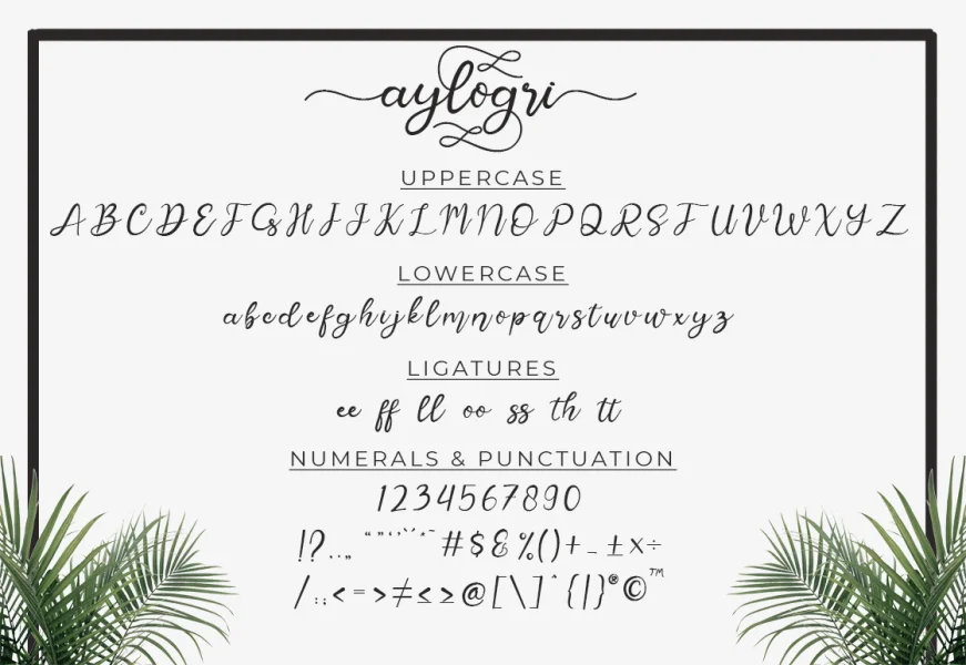 Aylogri Font preview 9
