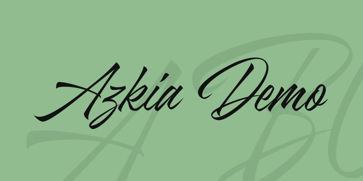 Azkia Demo Font preview 7