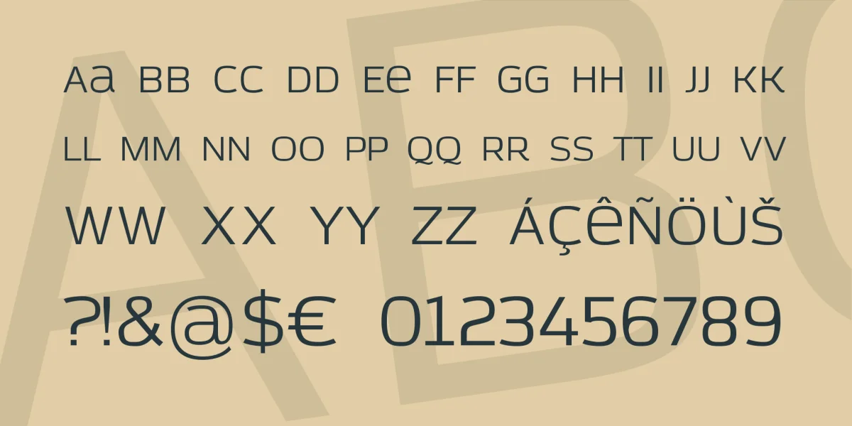 Azoft Sans Font Family preview 3