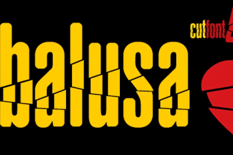 Babalusa Cut Font preview 2