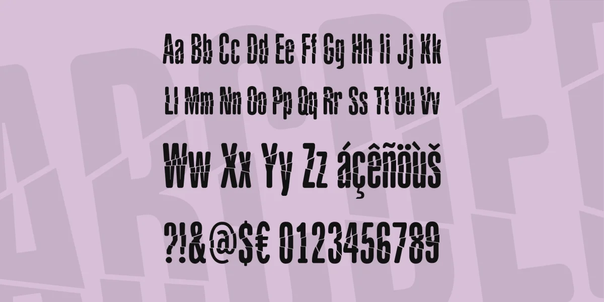 Babalusa Cut Font preview 5