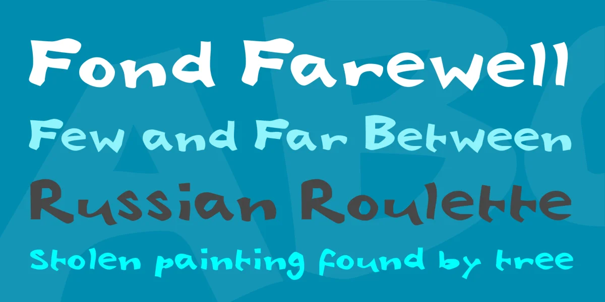 Babelfish Font preview 2