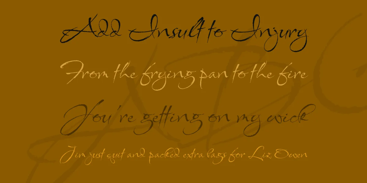 Babylonica Font preview 2