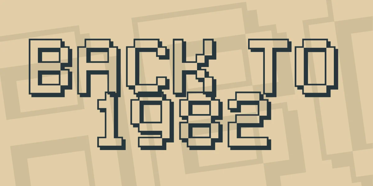 Back to 1982 Font