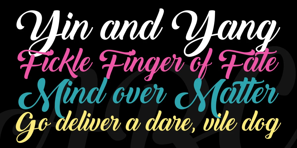 Back to Black Demo Font preview 3