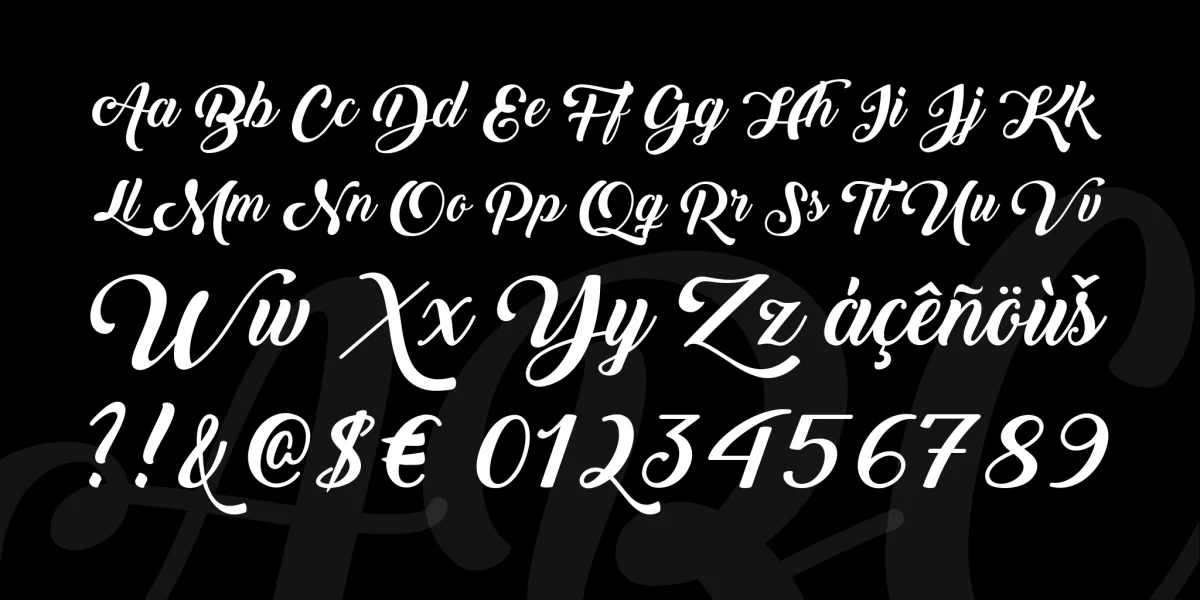 Back to Black Demo Font preview 5