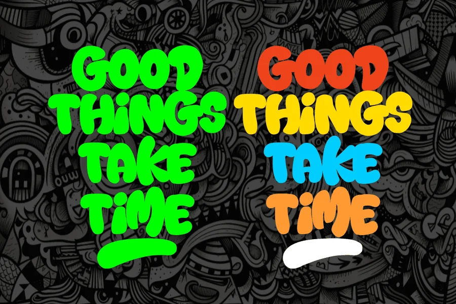 Back Wild Font preview 3