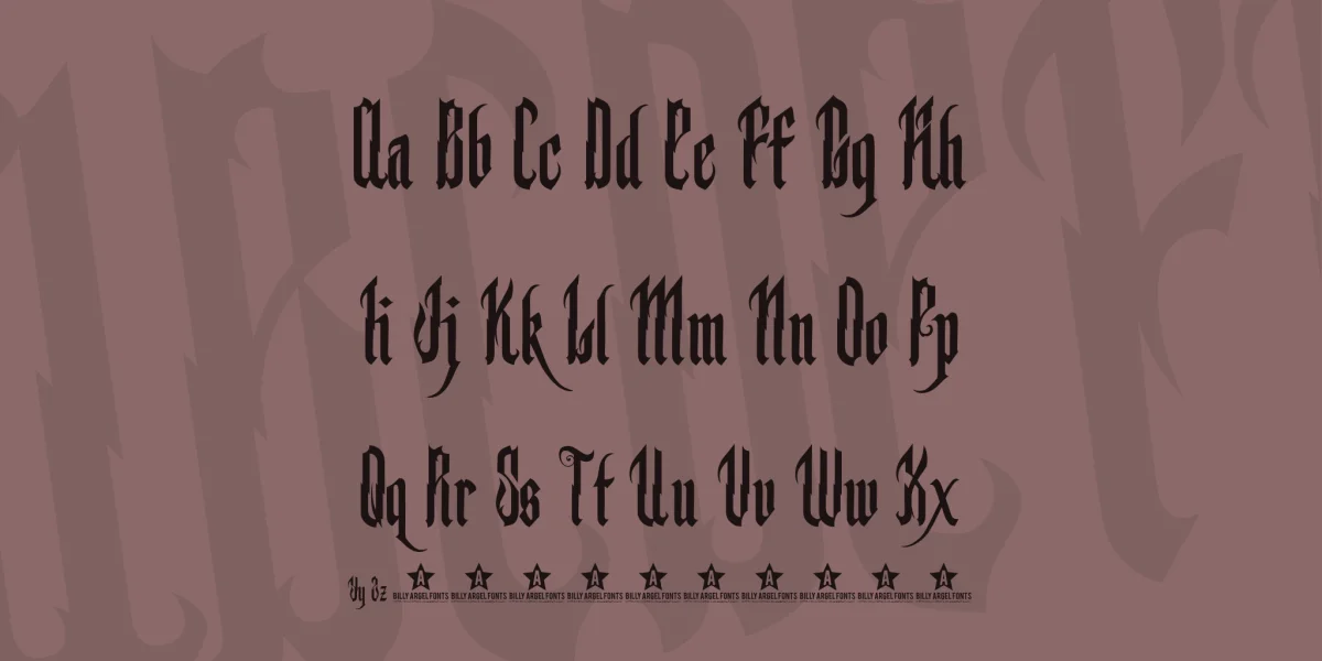 BACKSTAB FULL Font preview 4