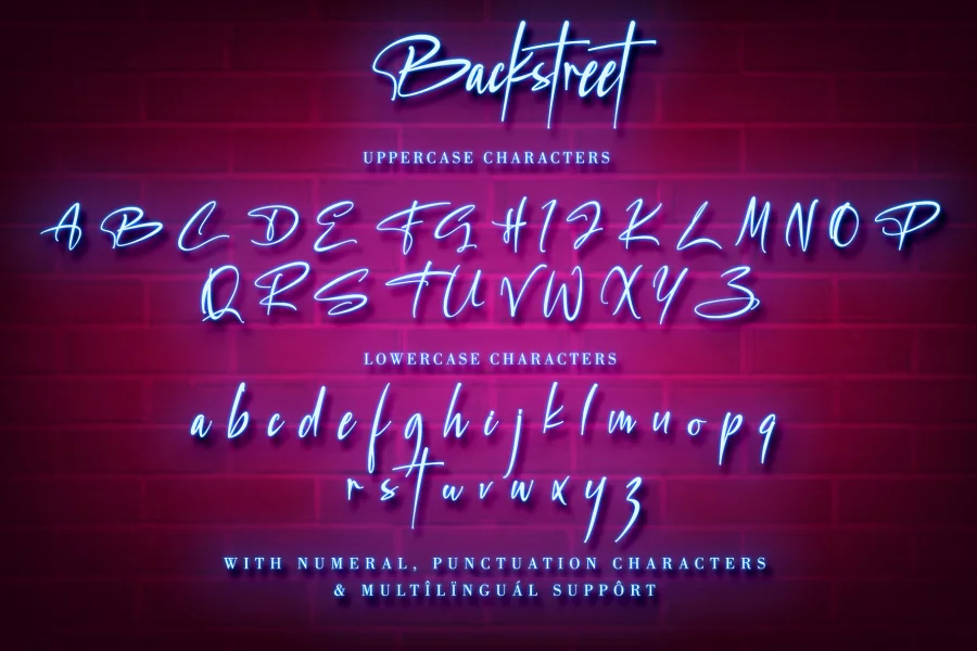 Backstreet Font preview 7