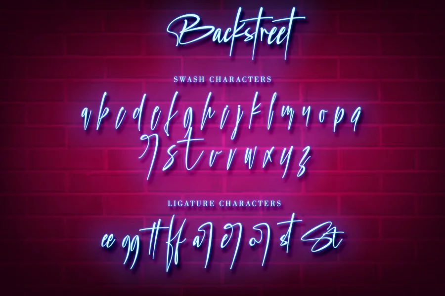 Backstreet Font preview 8