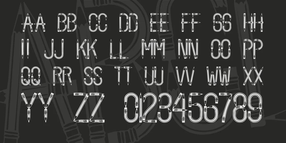 Back To School Font preview 4