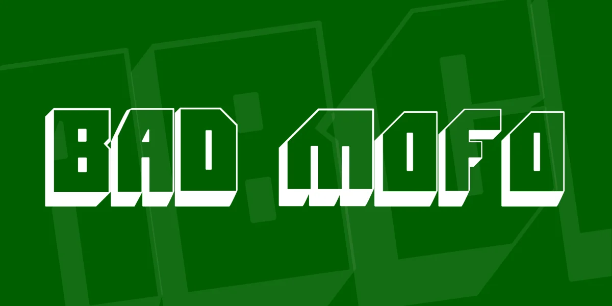Bad Mofo Font