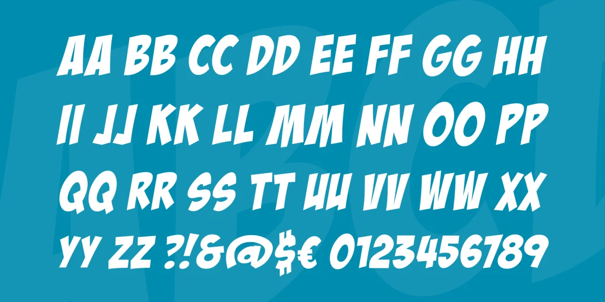 BadaBoom BB Font preview 5