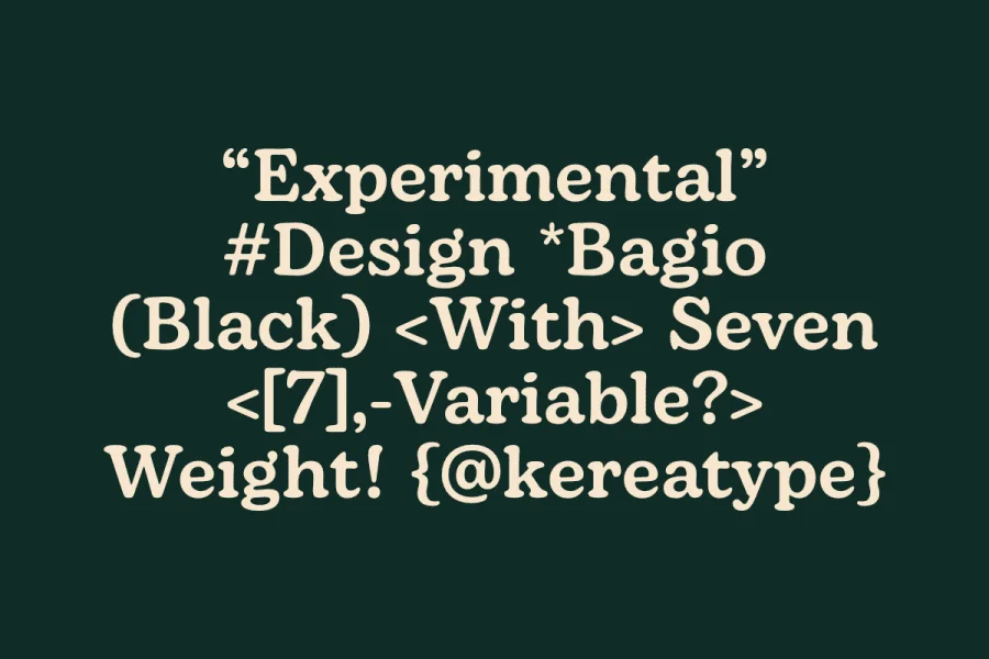 Bagio Demo Font Family preview 6