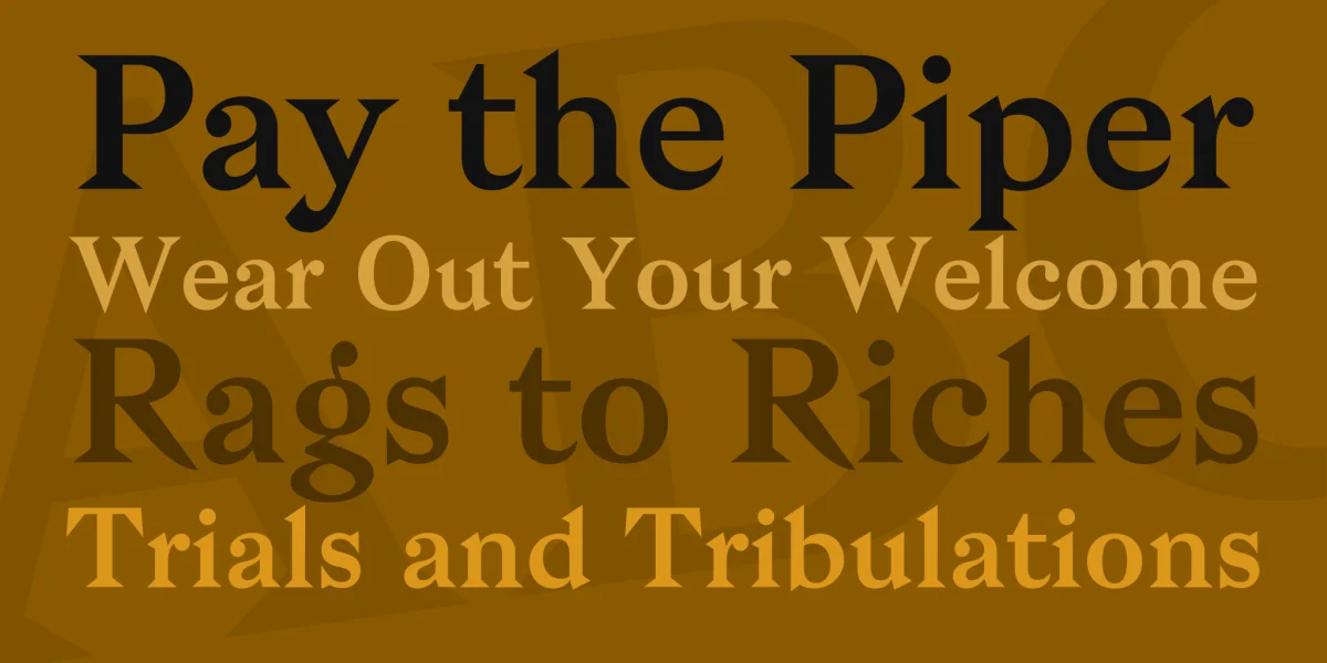 Bagnard Font preview 2