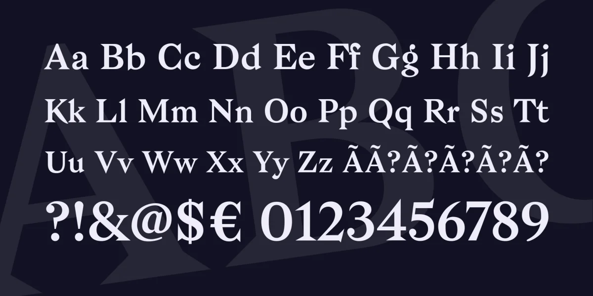 Bagnard Font preview 4