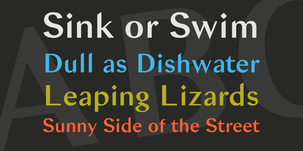Bagnard Sans Font preview 2