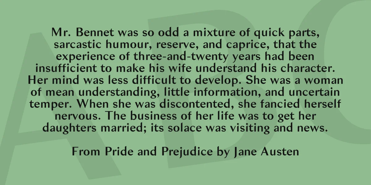 Bagnard Sans Font preview 3